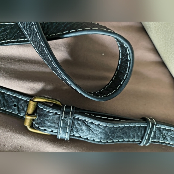 American Leather Co Black And White Purse - Picture 10 of 12